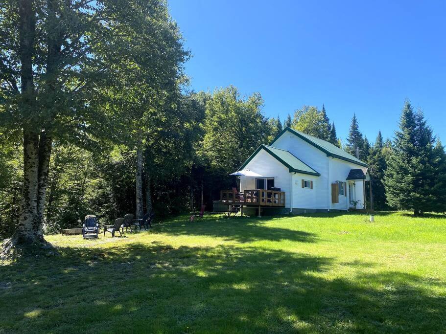Le Jazz- Chalet Rustique/Chic Avec Spa Notre-Dame-Des-Bois Exterior photo