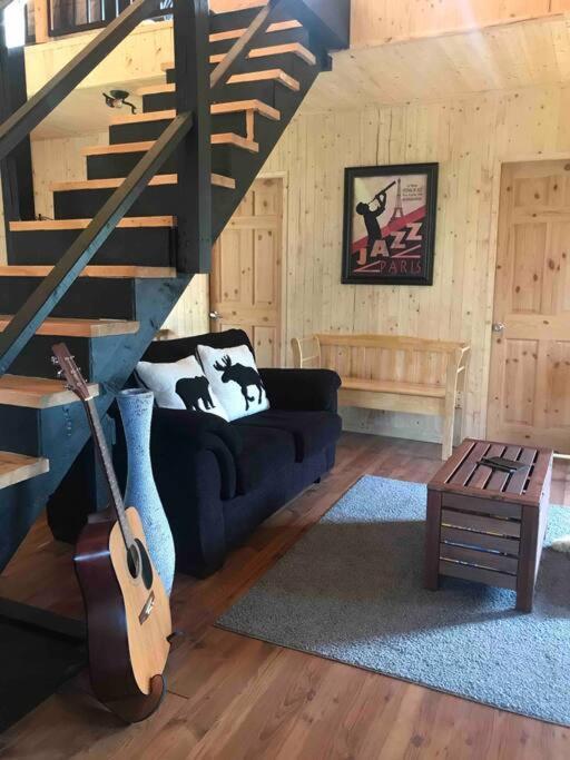 Le Jazz- Chalet Rustique/Chic Avec Spa Notre-Dame-Des-Bois Exterior photo